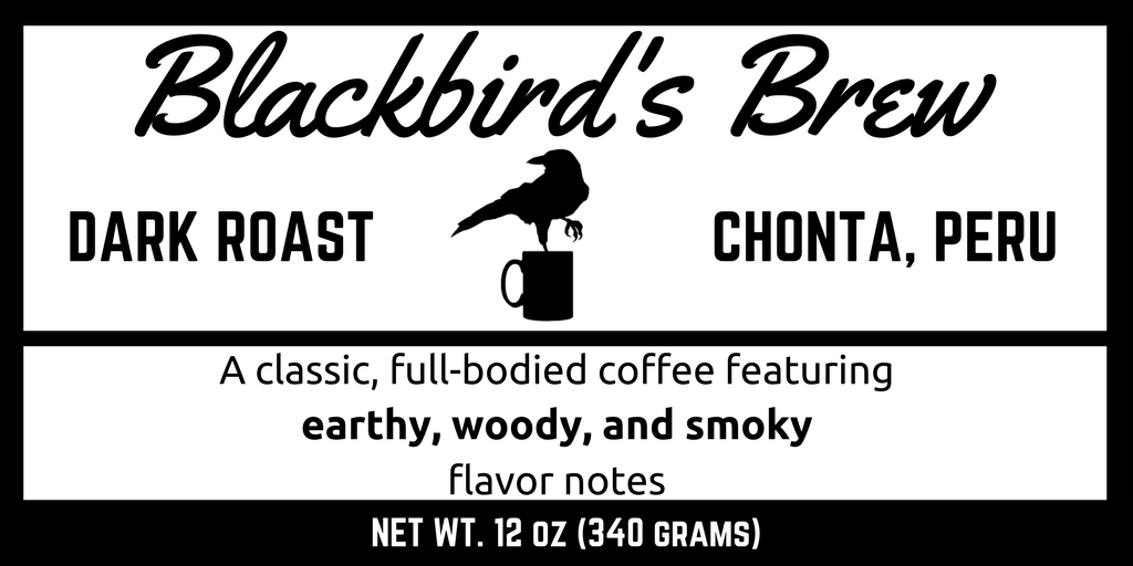 Blackbirds Dark Roast Coffee Santa Cruz CA