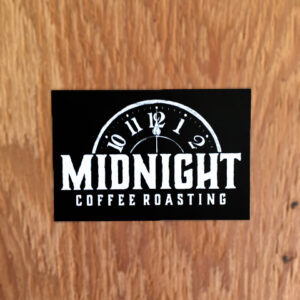Midnight Coffee Roasting Paper Sticker